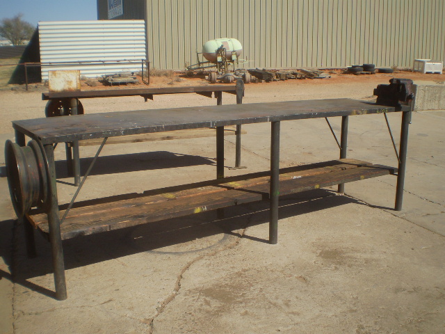 Shop table & vise